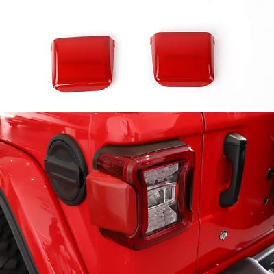 #ad Car Rear Taillight Lamp Cover Trim Decor Red For Jeep Wrangler JL 18Accessories $11.95