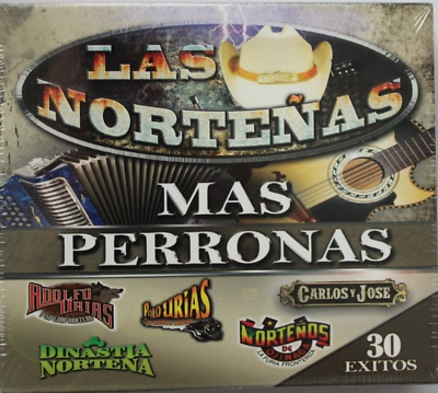 #ad LAS NORTENAS MAS PERRONAS 30 EXITOS NEW CD 3 DISC BOX SET DINASTIA NORTENA $20.00