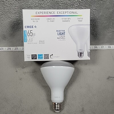 #ad 1 BULB NEW Cree 65W Equivalent Daylight 5000K BR30 Dimmable LED Light Bulb $6.17