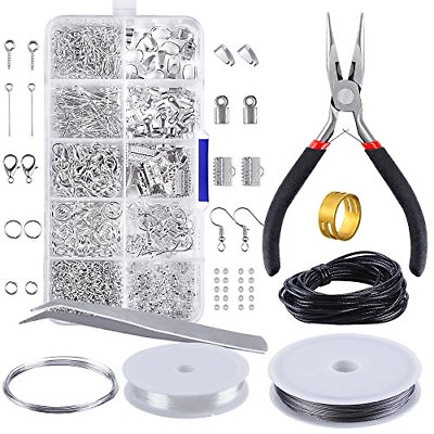 #ad Wire Jewelry Making Starter Kit Sterling Silver and Repair Tools Craft Supplies $31.93