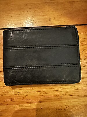 #ad Genuine Black Leather Wallet With Matt Finish. $13.75