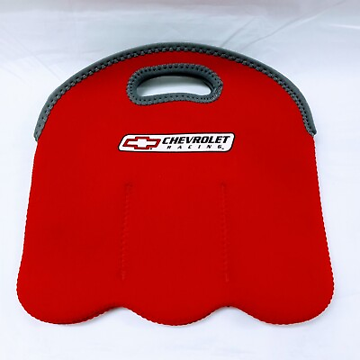 #ad BYO 6 Bottle Chevrolet Racing Insulated Neoprene Red Tote Carrier $12.95