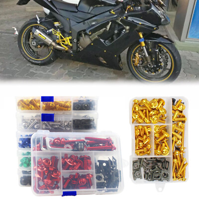 #ad Motorcycle Fairing Bolt Kit Screw For Suzuki GSXR 600 750 1000 Hayabusa GSX1300R $16.84