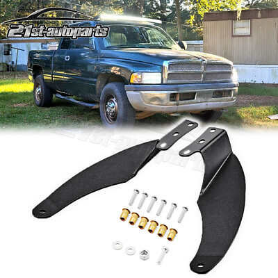 #ad #ad For 1994 2001 Dodge Ram 1500 2500 Upper Roof 52quot; Curved LED Light Bar Brackets $22.99
