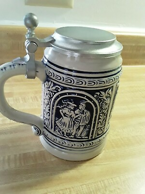 #ad Lidded Stein great condion made in west Germany Beautiful $31.99