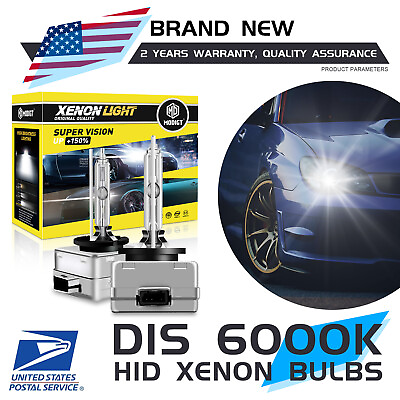 #ad 2x D1S 35W Xenon Headlight Bulbs HID 85410 66042 66140 Replacement Set $18.89