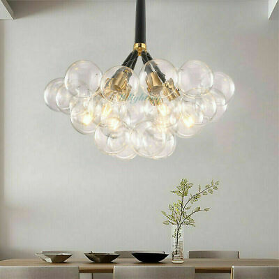 #ad Modern Glass Bubble Chandelier Pendant Light Dining Room Ceiling Fixtures Decor $239.19