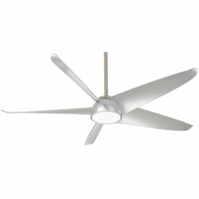 #ad Minka Aire Ellipse 60quot; Brushed Nickel LED Ceiling Fan with Remote Control $404.95