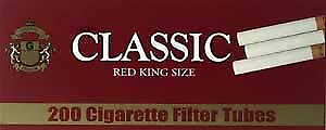 #ad Classic Red Full Flavor King Size 200 Tubes Per Box Tobacco Cigarette 10 Boxes $34.48