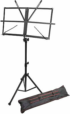 #ad New Windsor Band Foldable Music Sheet Stand With Travel Bag Black 050151 BK $17.99
