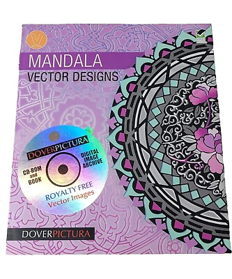#ad Mandala Vector Designs Alan Weller Dover Pictura Electronic Clip Art CD ROM $49.99