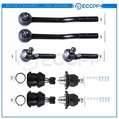 #ad 8pcs Suspension Ball Joints Tie Rod Ends For 1995 1996 1997 Nissan Pickup 2WD $65.45