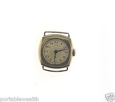 #ad Solrex 23mm Head Wrist Watch Antique GF 14K Yellow Gold 15 Jewels Mechanical $100.00