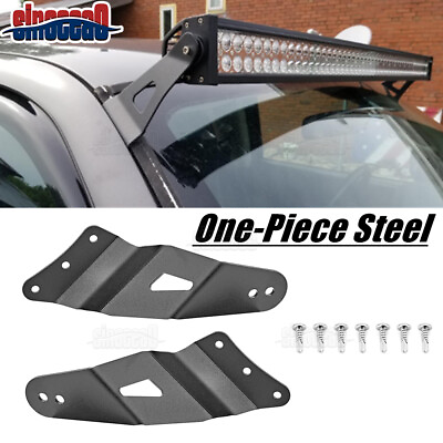 Roof 52#x27;#x27; Curved Light Bar Mount Brackets For Chevy Silverado 1500 2500 HD Tahoe $17.98