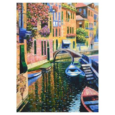 #ad Howard Behrens quot;Romantic Canalquot; Limited Edition On Canvas COA $450.00