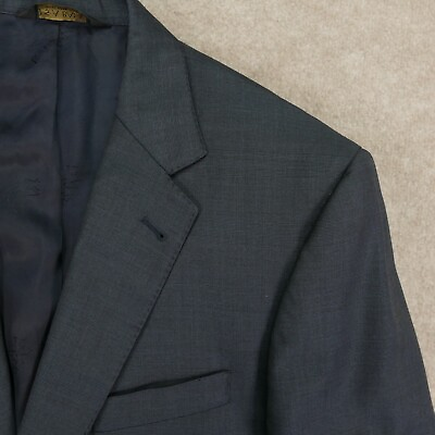 #ad Jos A Bank Signature Gold Sport Coat Blazer Jacket 42L Birdseye Gray Wool $39.84