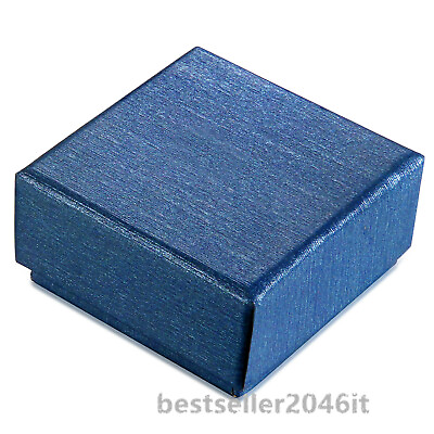 #ad 100pcs Small Blue Ring Jewelry Gift Boxes with Filler 1 3 5quot; x 1 3 5quot; x 4 5quot; $45.59