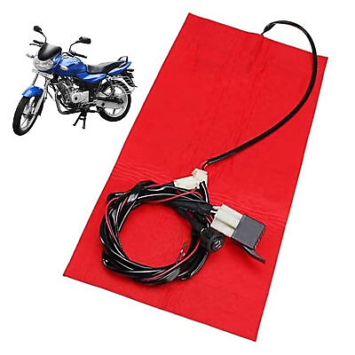 #ad Waterproof 12V Motorcycle ATV E Bike Seat Heating Pad Heater Kit with Switch $24.11