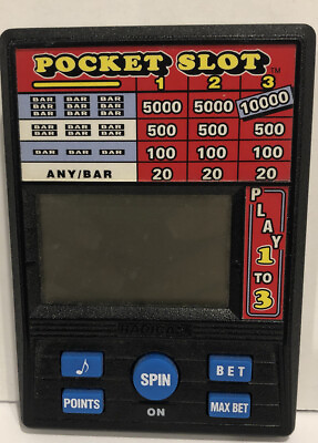 #ad Pocket Slot 6000 Electronic Handheld Travel Game Slots Awesome Fun Model 1370 $18.99