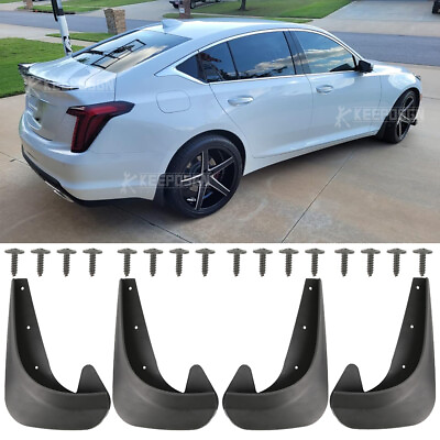 #ad 4x Frontamp;Rear Mud Flaps Splash Guards Splashguards For Cadillac CT5 CT6 CTS DTS $27.11