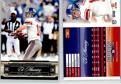 #ad Eli Manning 2007 Prestige #96 Giants $1.59