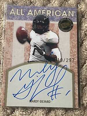#ad 2010 Press Pass All American Auto 297 Mardy Gilyard #AA MG Rookie Auto RC $4.70