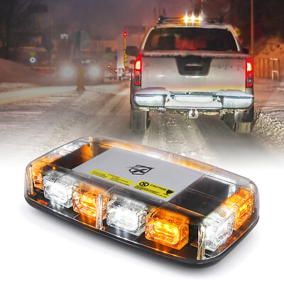 Xprite Amber White 36 LED Strobe Lights Bar Truck Rooftop beacon Emergency Lamp $29.99