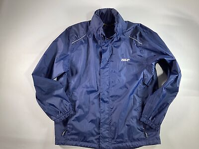 #ad Mens Core 365 Blue Long Sleeve Windbreaker Jacket Large GUC $39.99