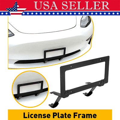 For Tesla Model Y No Drilling Front License Plate Frame License Mount Holder $20.99