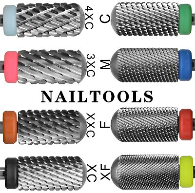 #ad Large Barrel Round Smooth Top Tungsten Steel Carbide Nail Drill Bits Burrs $15.80