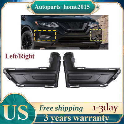 #ad For Nissan Rogue 2017 20 Front Fog Light Cover Left Right Side Pair Grille Bezel $25.38