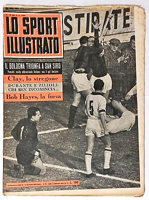 #ad Lo Sport Illustrato 10 Magazine 1964 Cassius Clay Bob Hayes Mazzola $6.05
