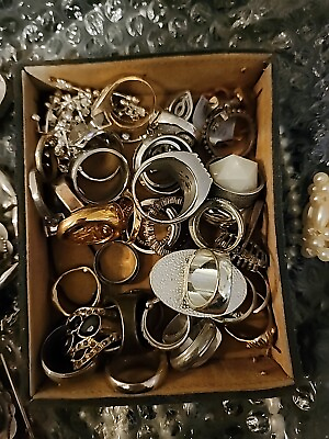 #ad High End Jewelry Mixed Variety 1 2 Lbs Lot ALL Wearable Resale NO JUNK Vtg Now $20.00