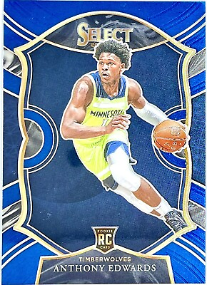 #ad #ad 2020 21 Panini Select Anthony Edwards Blue Prizm Rookie Card RC Timberwolves🔥📈 $18.29