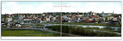 #ad 1904 Bird#x27;s Eye View Of Dixon Illinois IL Rotograph Posted Antique Postcard $14.98