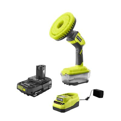 #ad RYOBI Cordless Power Scrubber Kit ONE 18V Multisurface w 2Ah Battery Charger $158.64