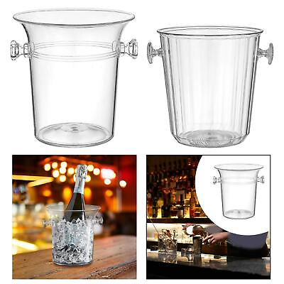 #ad Ice Bucket with Handle Multiuse Drinks Bottle Cooling Container for Bbq $19.95
