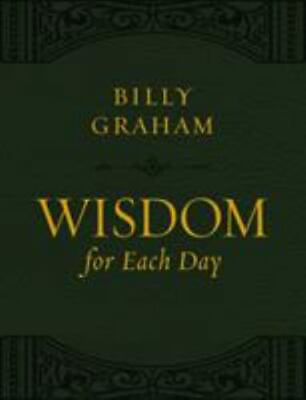 #ad Wisdom for Each Day Large Text Leathersoft Billy Graham $24.99