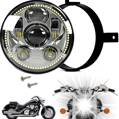 #ad Eagle Lights Honda VTX Chrome Projection LED Headlight Plug amp; Play w Halo Ring $189.99