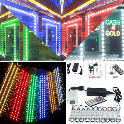 #ad 10FT 100FT 5050 3LED Store Front LED Window Light Module Sign LampRemotePower $33.29
