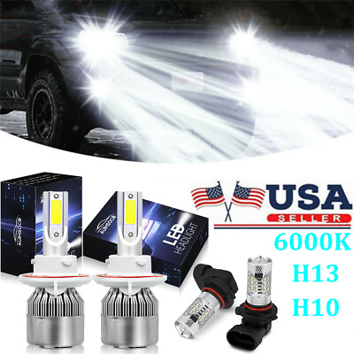 LED Headlight Fog Light Bulbs For Dodge Ram 1500 2500 3500 2006 2007 2008 2009 $39.99