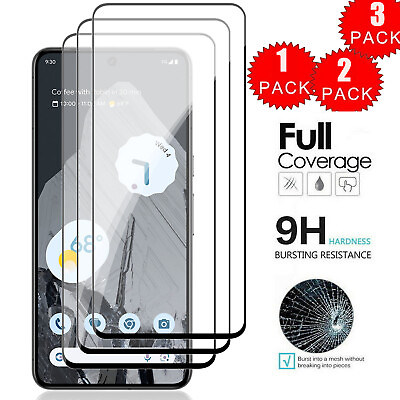 #ad For Google Pixel 7a 8a 8 Pro Premium Tempered Glass Screen Protector Film Cover $7.96