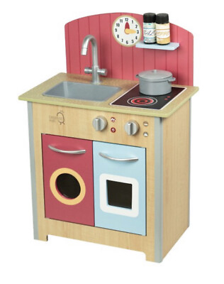 #ad Teamson Kids Classic Wooden Play Kitchen Multicolour MDF Plastic TD 13595A $18.00