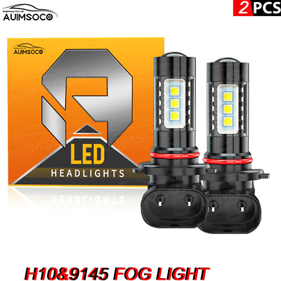 #ad For Ram 3500 2011 2012 LED Fog Driving 2pcs Bulbs H10 9145 Fog light White kits $18.99