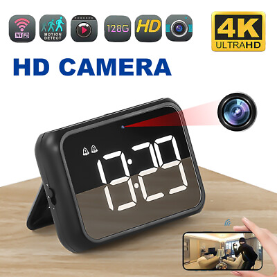 #ad HD 1080P WiFi Alarm Clock Camera Night Vision Motion Sensor Security Nanny Cam $15.99