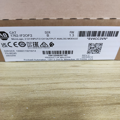 #ad Allen bradley 1762 IF2OF2 MicroLogix 1200 I O Module New Sealed AB 1762IF2OF2 $287.00
