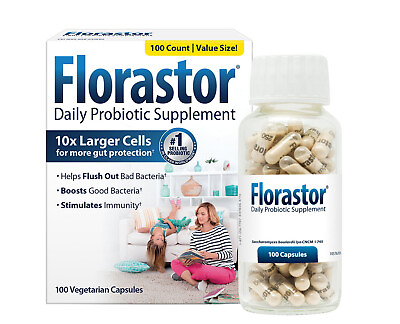 #ad Florastor 250 mg Daily Probiotic Supplement 100 Vegetarian Capsules $34.99