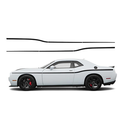 #ad Decal Sticker Vinyl Body Racing Stripe Kit Compatible with Dodge Challenger $32.88