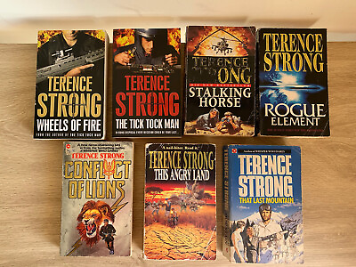 #ad Terence Strong Novels 7x book lot Rogue Wheels Tick Mountain Conflict Angry AU $66.00