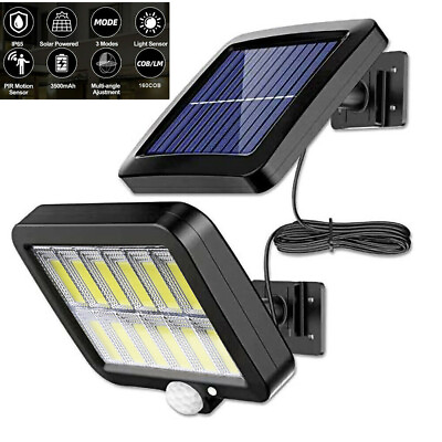 9000LM Outdoor Commercial Solar Street LED Light Dusk to Dawn Motion Sensor Lamp $15.99